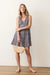 marine layer camila sleeveless mini dress sardina print 