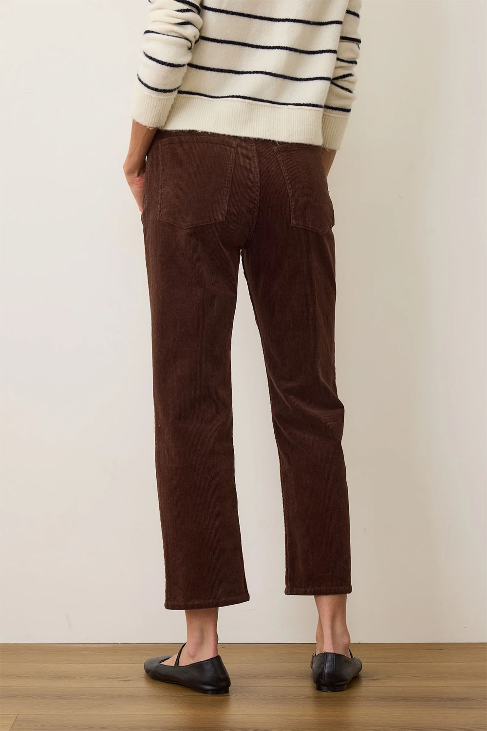 Marine Layer - Charlie Corduroy Pant - Dark Chocolate - Back