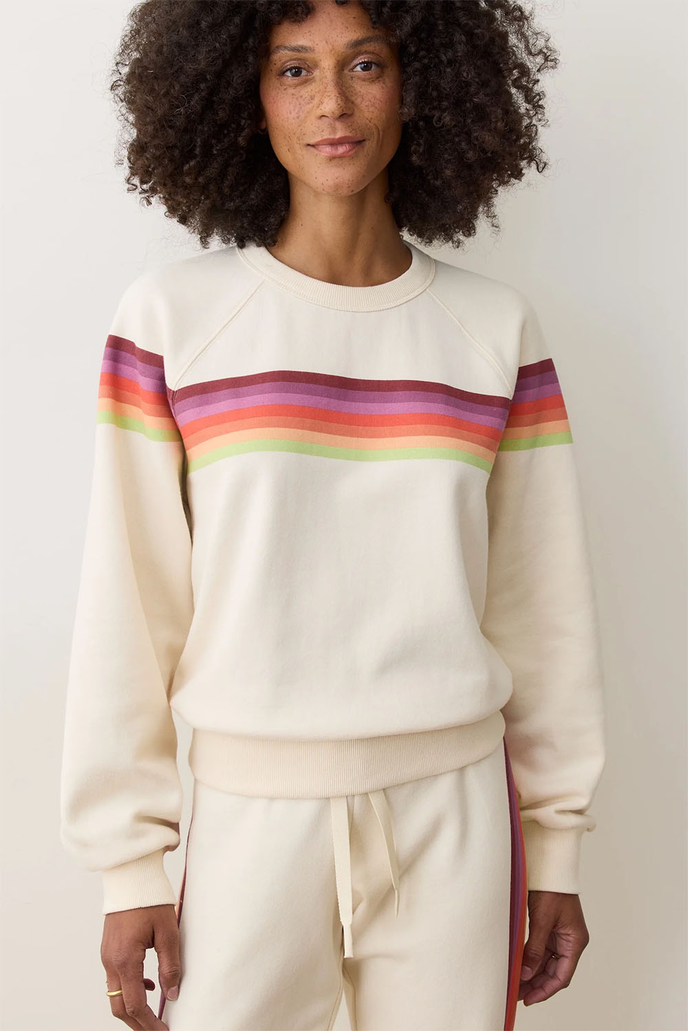 Marine Layer - Cloud 9 Sweatshirt - Antique White - Front