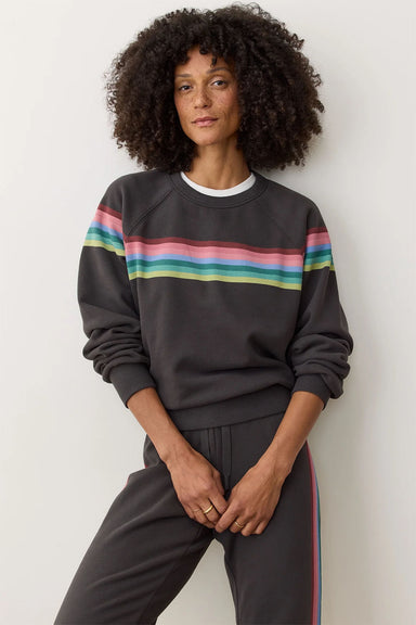 Marine Layer - Cloud 9 Anytime Sweatshirt - Faded Black - Front