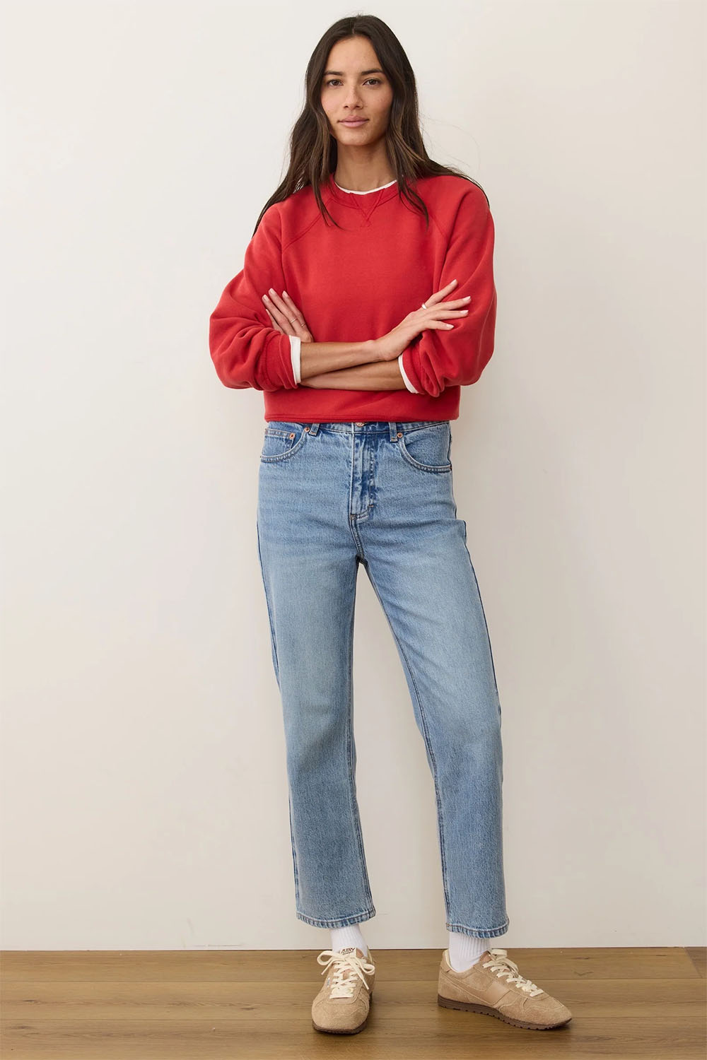 marine layer cloud 9 reversible crew cherry red