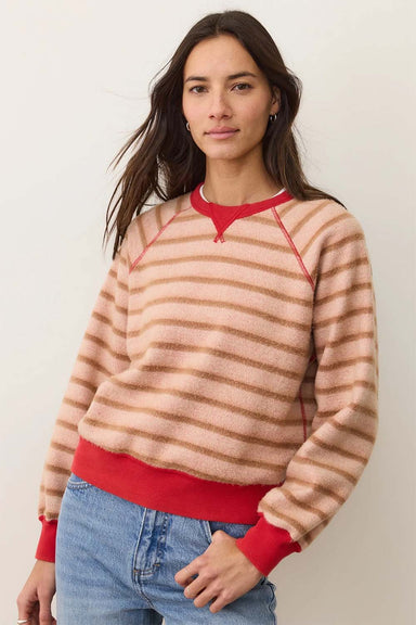 marine layer cloud 9 reversible crew cherry red reversed front