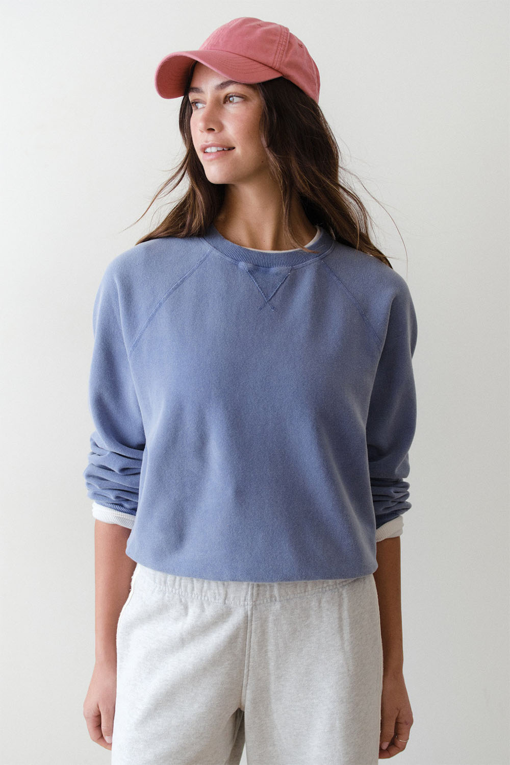 marine layer cloud 9 reversible crew faded denim front