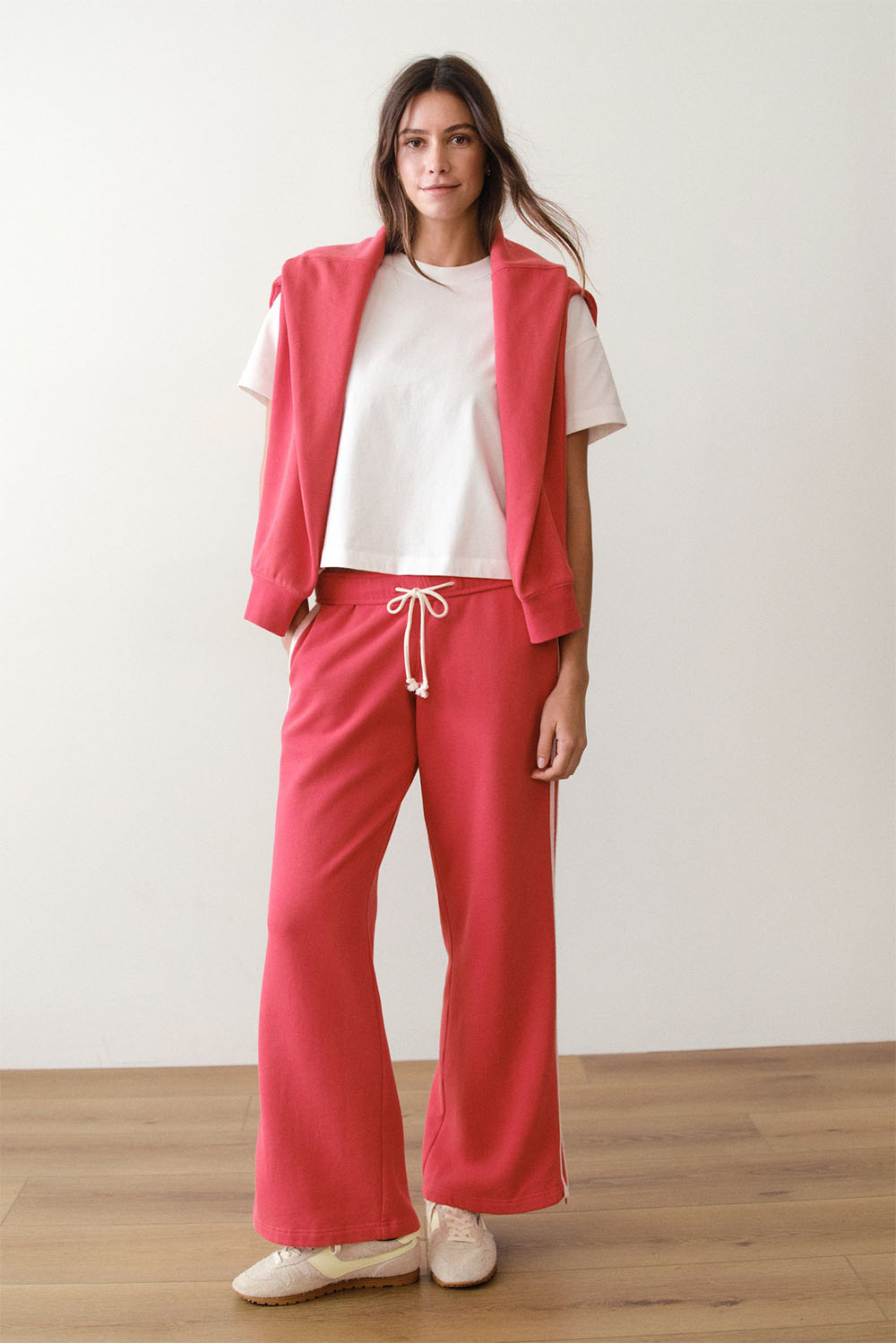 marine layer cloud 9 track pant faded ruby