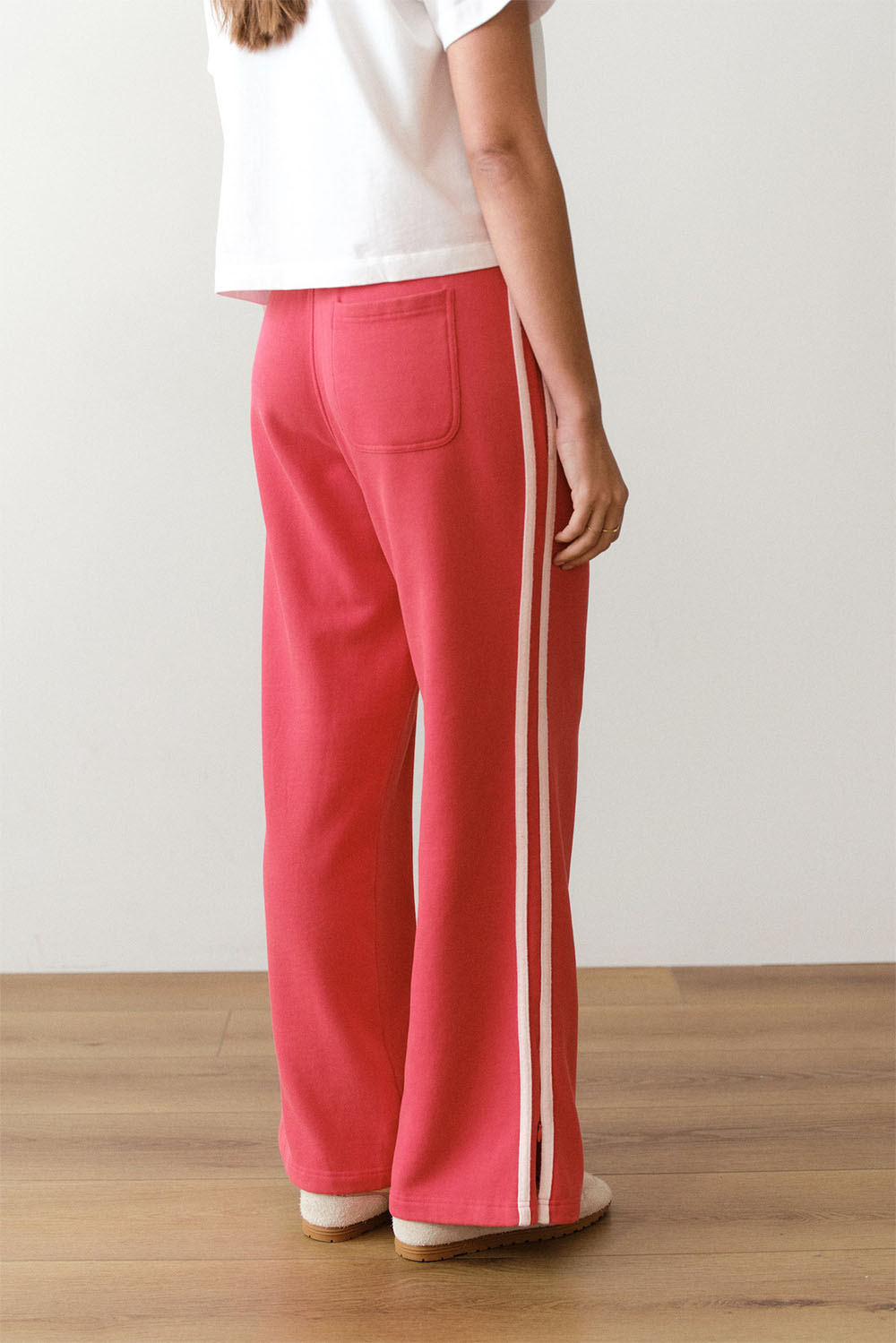 marine layer cloud 9 track pant faded ruby back