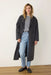 Marine Layer - Colette Oversized Coat - Charcoal Heather - Front