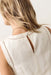 marine layer cora linen mini dress antique white back detail