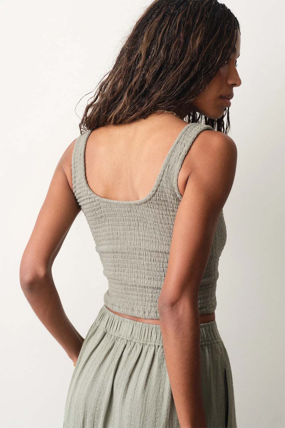 marine layer coralina scoop tank sage back