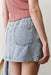 marine layer ella denim mini skirt light wash back
