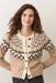Marine Layer - Fiorella Cardigan - Neutral Fair Isle - Front