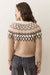 Marine Layer - Fiorella Cardigan - Neutral Fair Isle - Back
