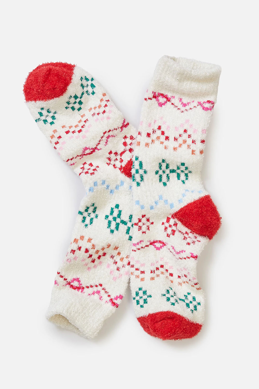 Marine Layer - Fuzzy Sock - Multi Fair Isle