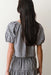 marine layer gia poplin blouse navy gingham back