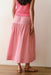 marine layer gia poplin skirt cherry gingham back