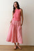 marine layer gia poplin skirt cherry gingham front