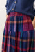 marine layer gia wool midi skirt multi plaid detail
