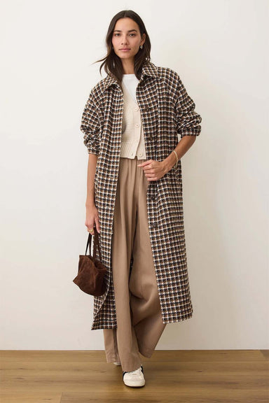 Marine Layer - Houndstooth Trench - Neutral Herringbone - Front