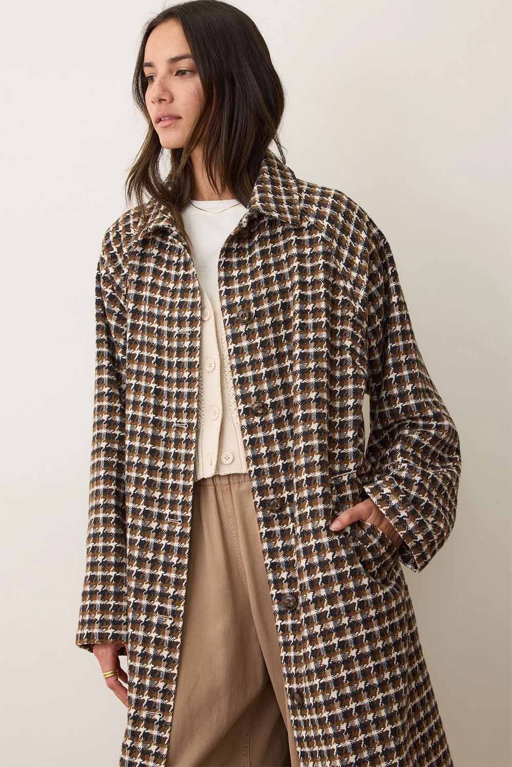 Marine Layer - Houndstooth Trench - Neutral Herringbone - Profile