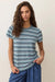 Marine Layer - Jacquard Stripe Tee - Cool Stripe - Front