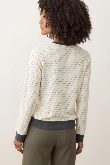 Marine Layer - Juno Reversible Raglan - Light Heather Grey - Back