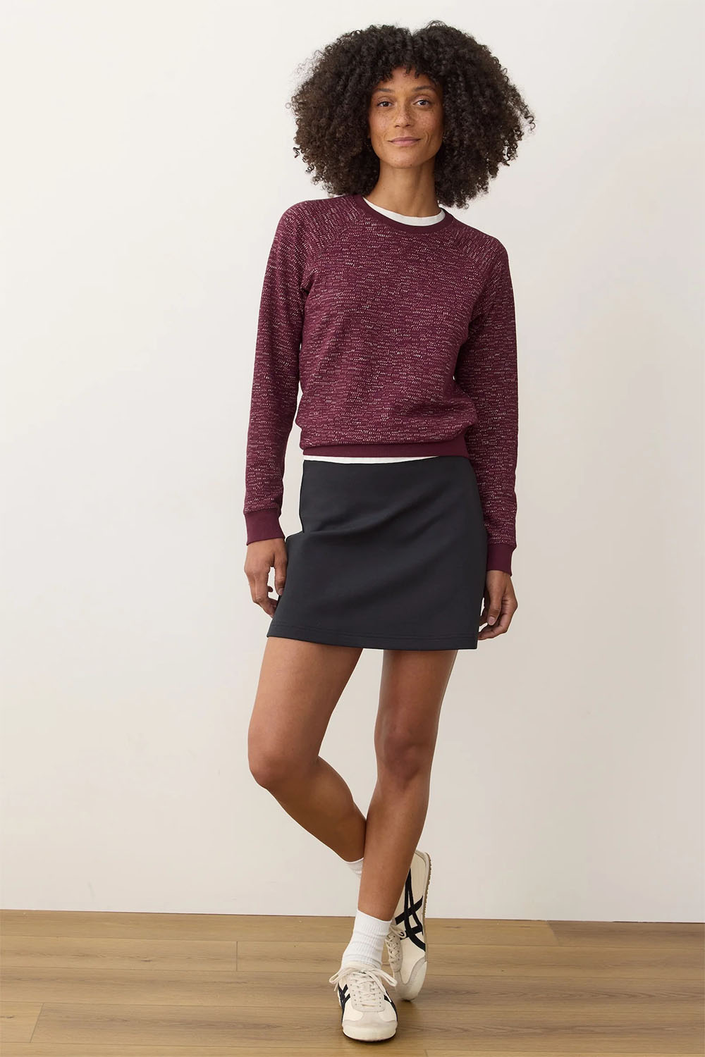 Marine Layer - Juno Reversible Raglan - Warm Multi - Reversed