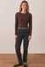Marine Layer - Lexi Rib Sun-In LS Tee - Cappuccino