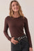 Marine Layer - Lexi Rib Sun-In LS Tee - Cappuccino - Front