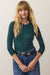 Marine Layer - Lexi Rib Sun-In LS Tee - Emerald - Front