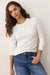 marine layer lexi rib sun in ls tee white front