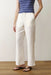 marine layer linen drawstring pant antique white front