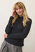 Marine Layer - Lucia Mock Neck Sweater - Black - Profile