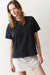 marine layer luxe oversized crew tee black profile