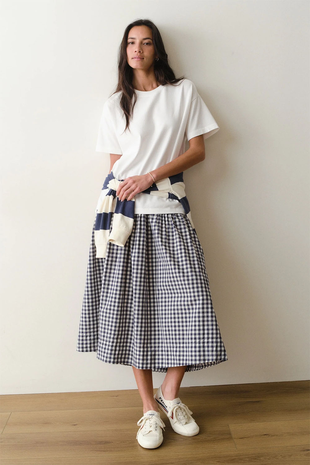 marine layer luxe oversized crew tee white
