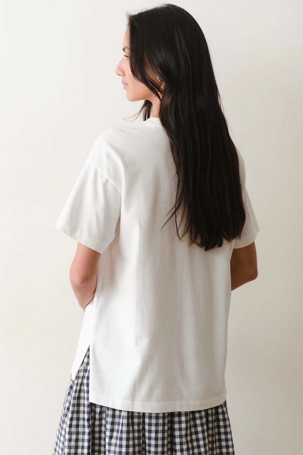 marine layer luxe oversized crew tee white back