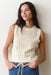 marine layer mina sweater tank cream front