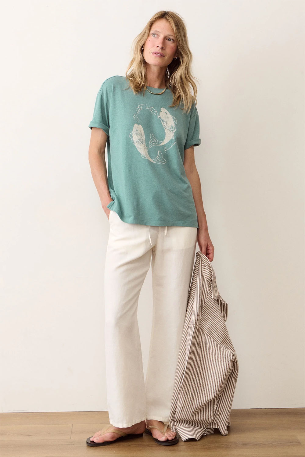 marine layer oversized hemp graphic tee palm