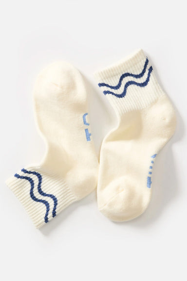 marine layer quarter crew sock antique white