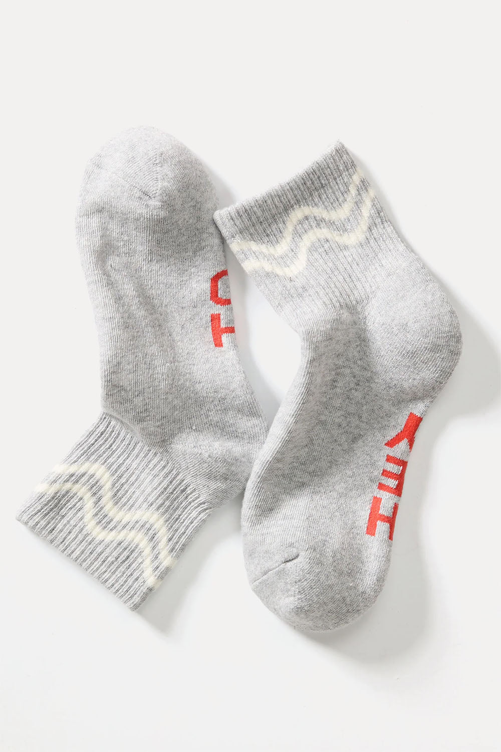 marine layer quarter crew sock heather grey
