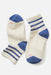 Marine Layer - Quarter Crew Sock - Navy Stripe