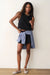 marine layer quinn linen tank black