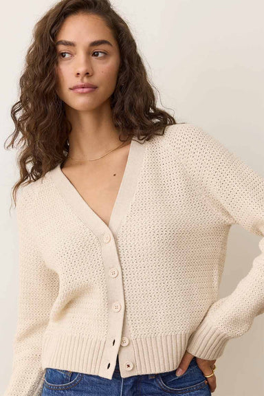 Marine Layer - Robin Cardigan - Seashell - Profile
