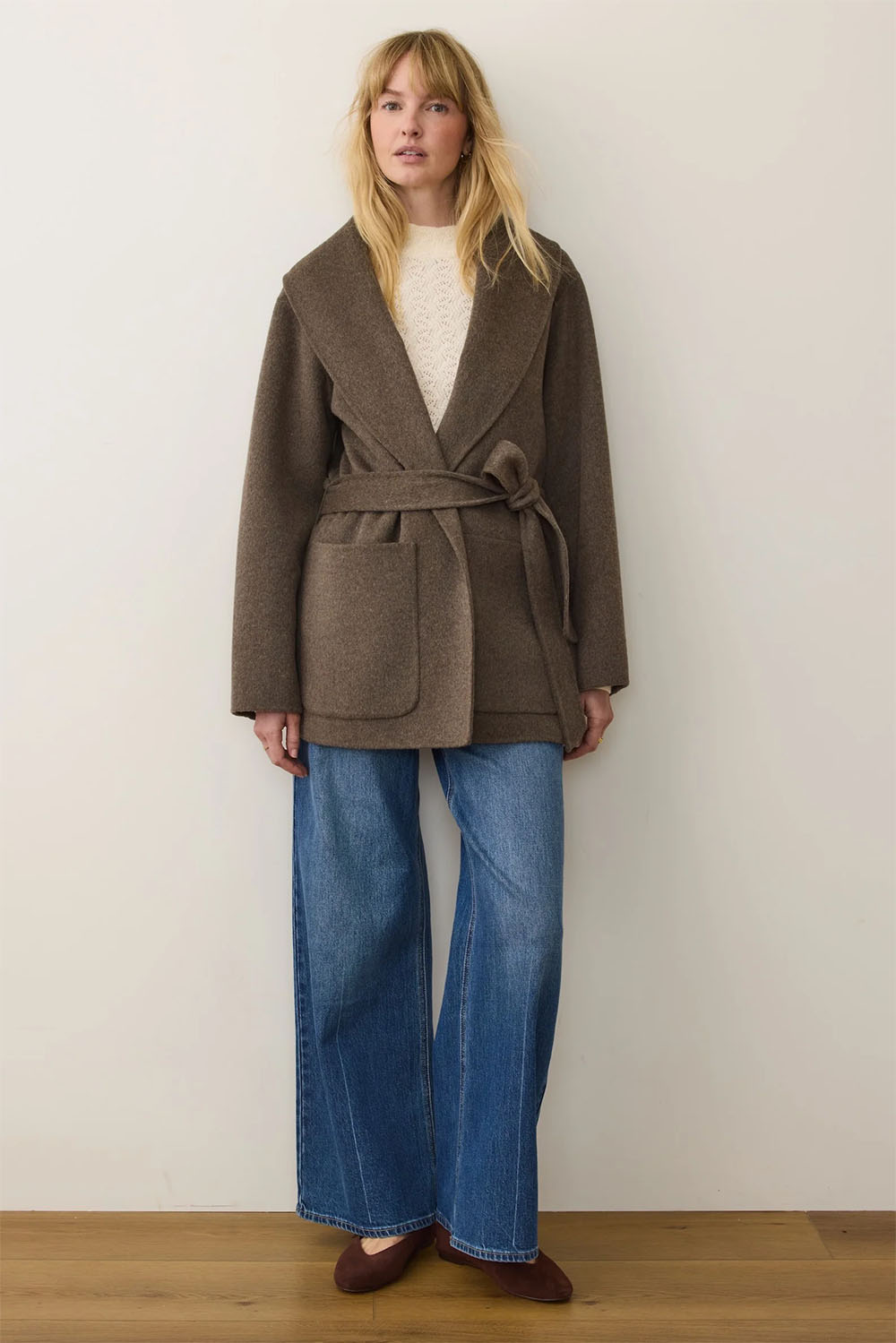 marine layer short colette espresso heather