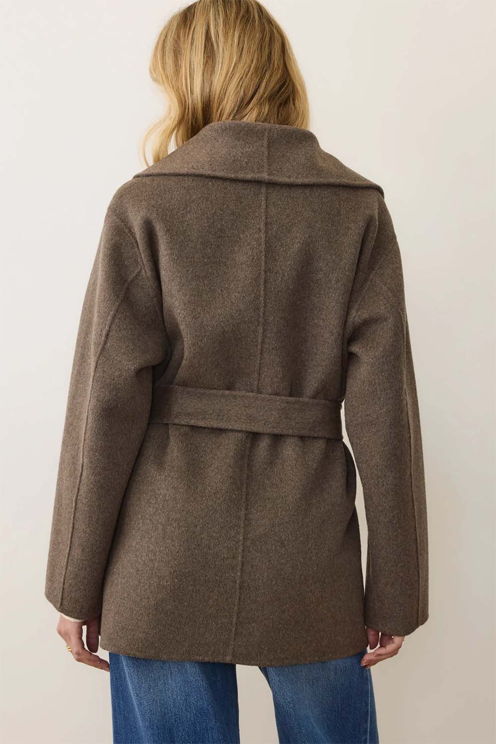 marine layer short colette espresso heather back