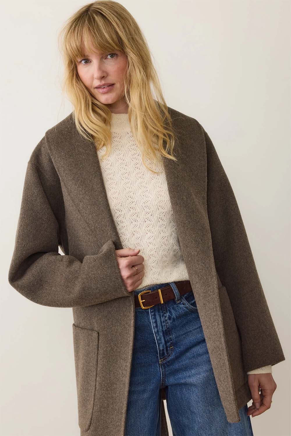 marine layer short colette espresso heather profile