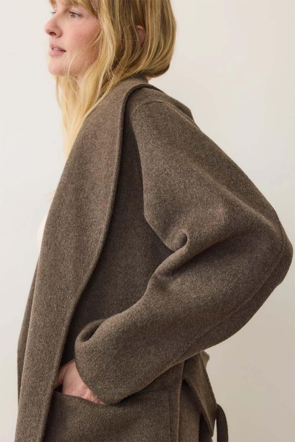 marine layer short colette espresso heather side