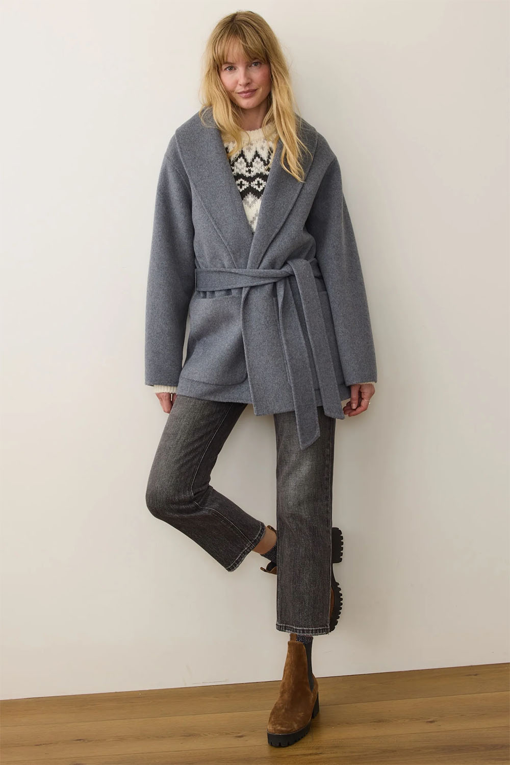 marine layer short colette medium grey heather