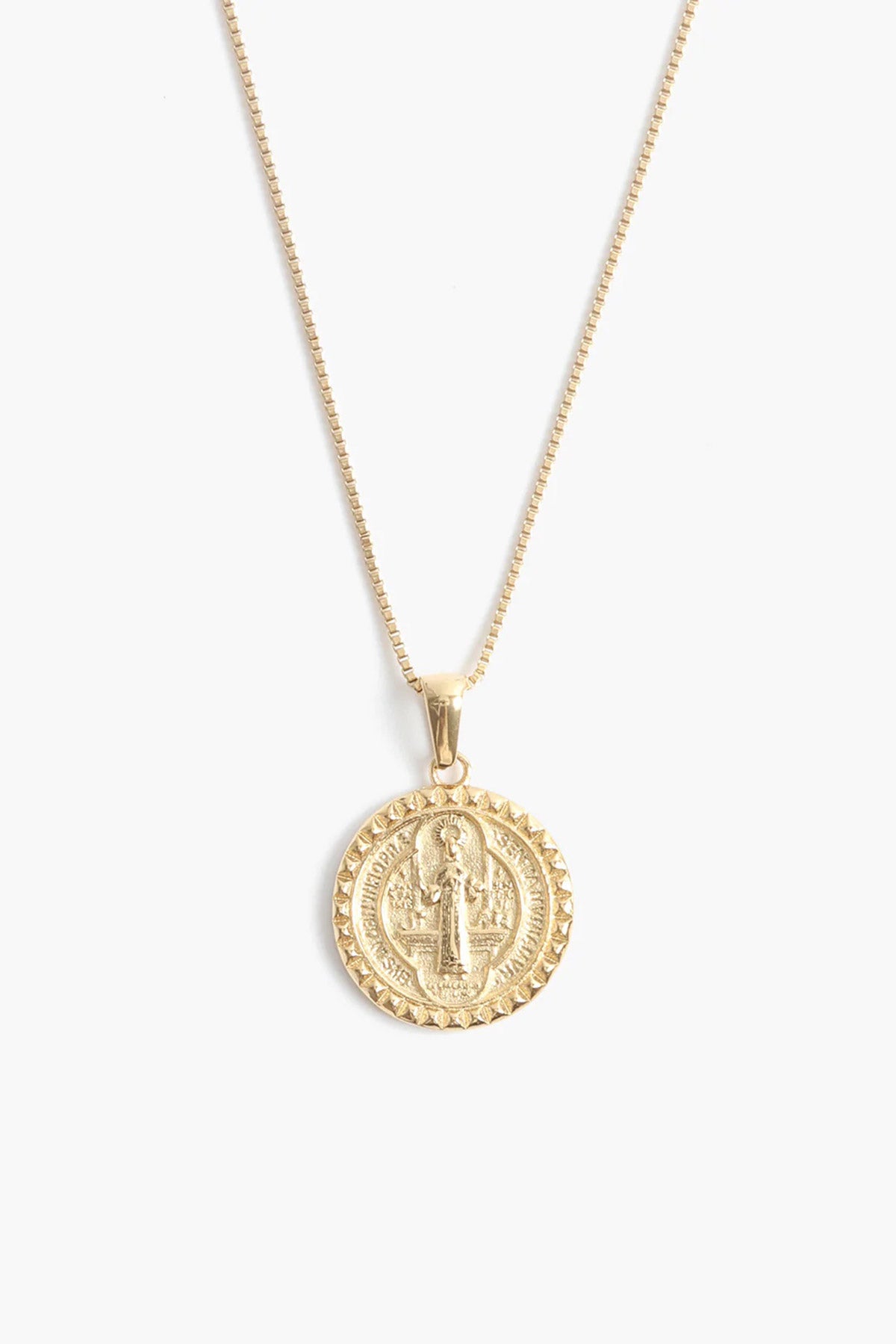 Marrin Costello - St. Benedict Pendant - Gold