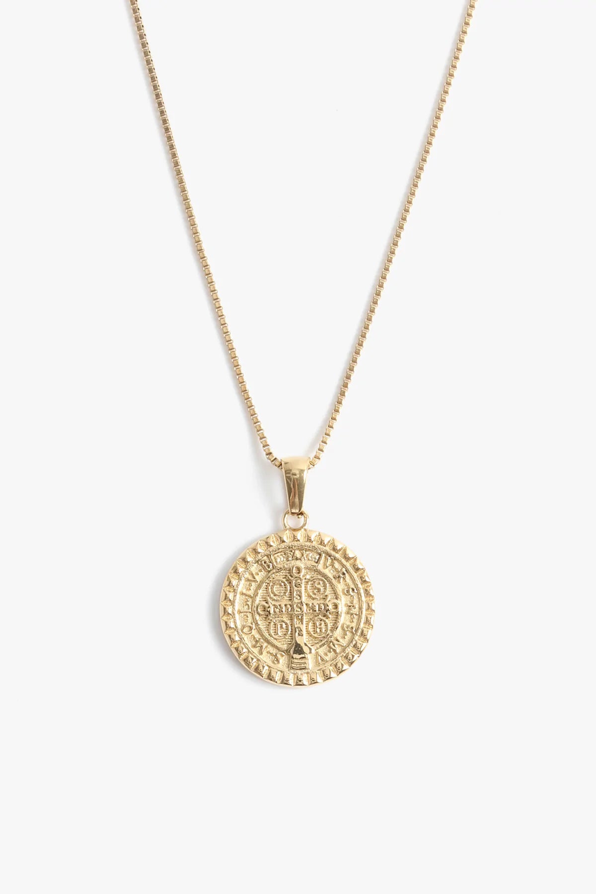 Marrin Costello - St. Benedict Pendant - Gold
