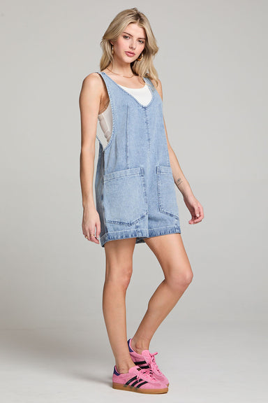 Saltwater Luxe - Adelyn Romper - Vintage Indigo - Side