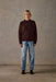 mctavish reverse seam knit brown front